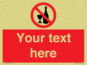 Custom prohibition no alcohol